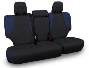 Toyota 4Runner Seat Cover - Rear - PRP Seats - Bench Cover - 5-seat model - Black/Navy Blue - `11-`24